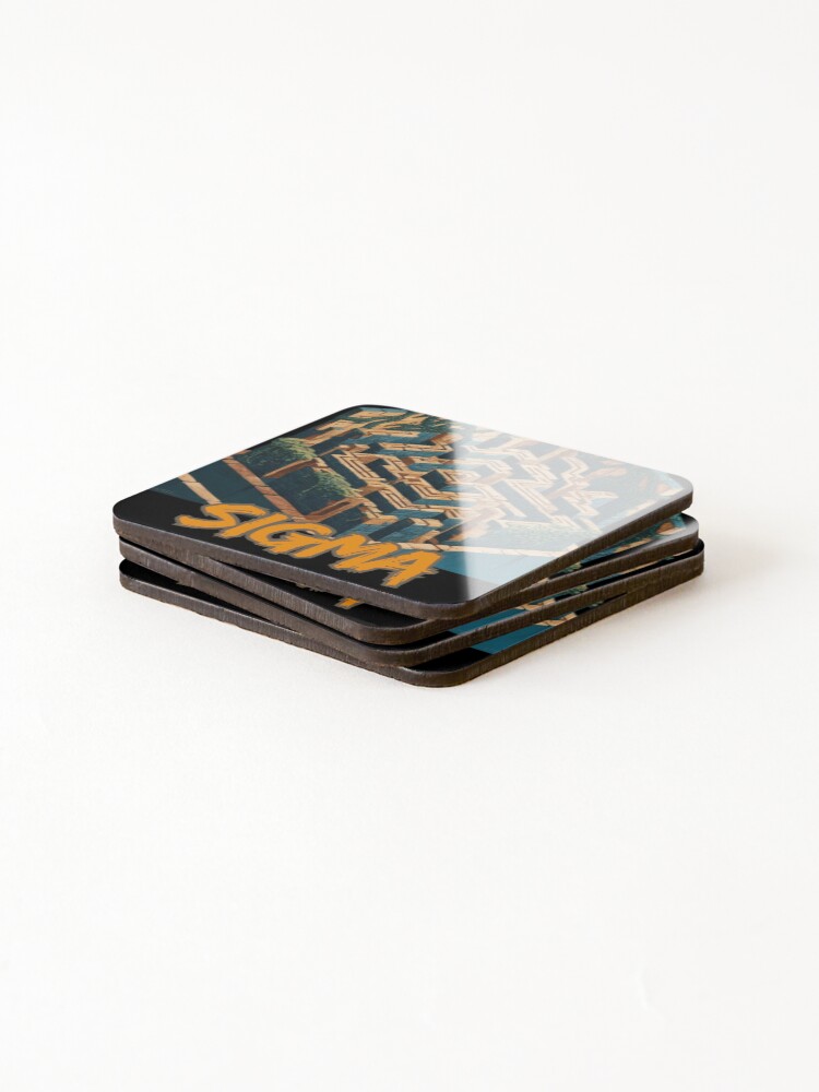 Thumbnail 4 of 5, Coasters (Set of 4), Sigma Math Maze designed and sold by gocha13.