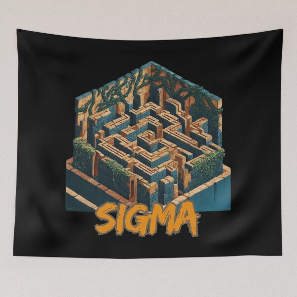 Item preview, Laberinto matemático Sigma designed and sold by Design_Your_Day.