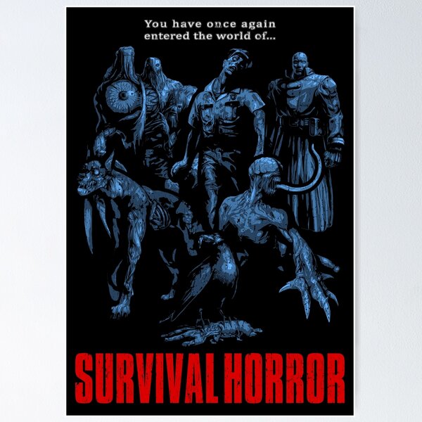 Artikel-Vorschau von Resident Evil 2: Survival-Horror ist beunruhigt, designt und verkauft von Power Up Prints.