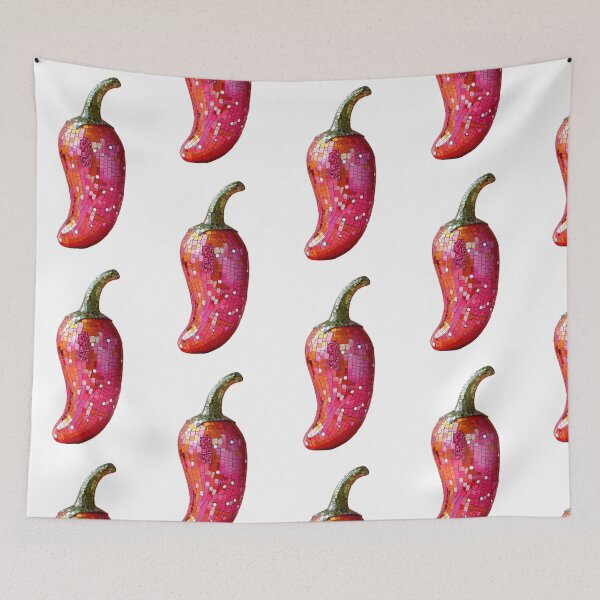 Item preview, Vibrant Mosaic Chili Pepper: Bold Artistic Decor Disco Vintage designed and sold by ArtfullyJua.