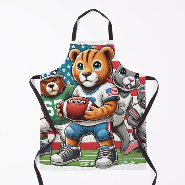 Item preview, animals playing football designed and sold by E.D.CH designs..