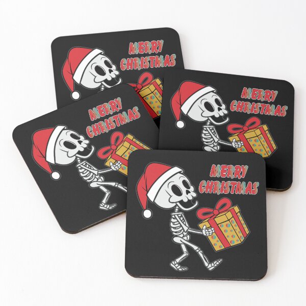 Item preview,  MERRY CHRISTMAS - CUTE CHRISTMAS SKELETON WITH GIFT designed and sold by Gihan-Design.