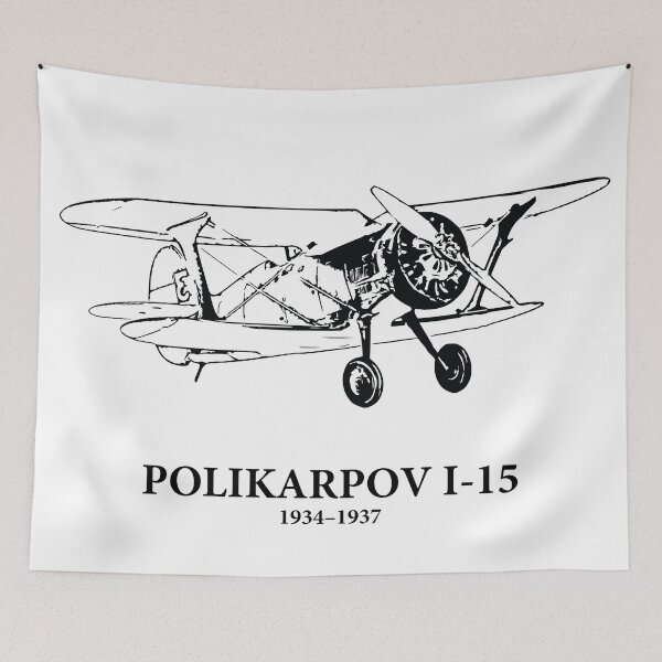 Item preview, Polikarpov I-15 1934–1937 Biplane Fighter designed and sold by Lakeric Cityscapes.
