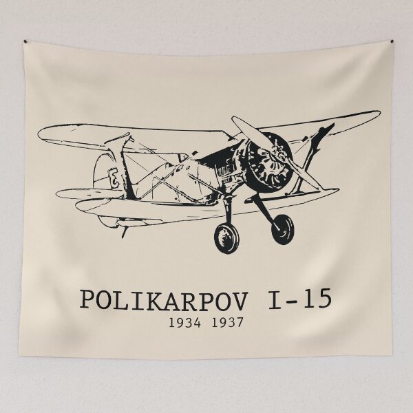 Item preview, Polikarpov I-15 1934–1937 Biplane Fighter designed and sold by Lakeric Cityscapes.