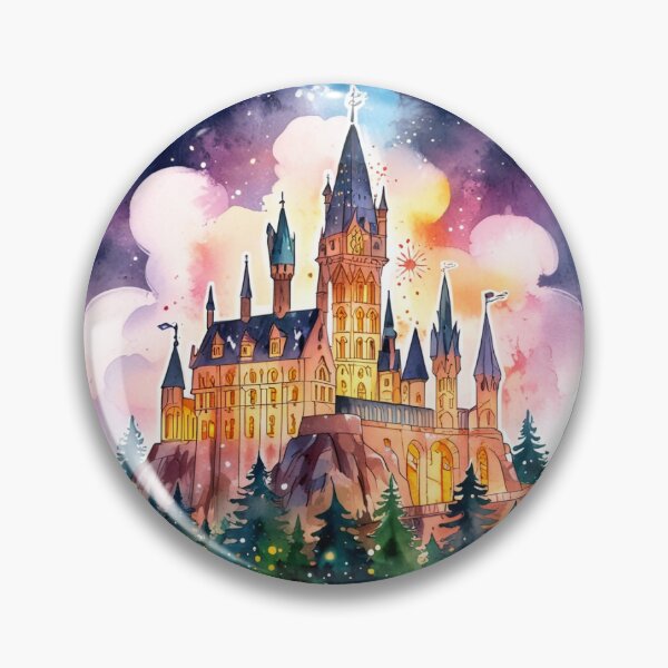 Item preview, Magical Christmas Castle Sticker designed and sold by pelzolga.