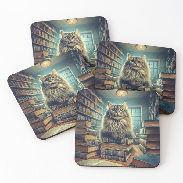 Item preview, Library Cat #1 designed and sold by noelallumphoto.