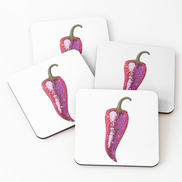 Item preview, Sparkly Glitter Chili Pepper: Fun and Bold Artwork designed and sold by ArtfullyJua.
