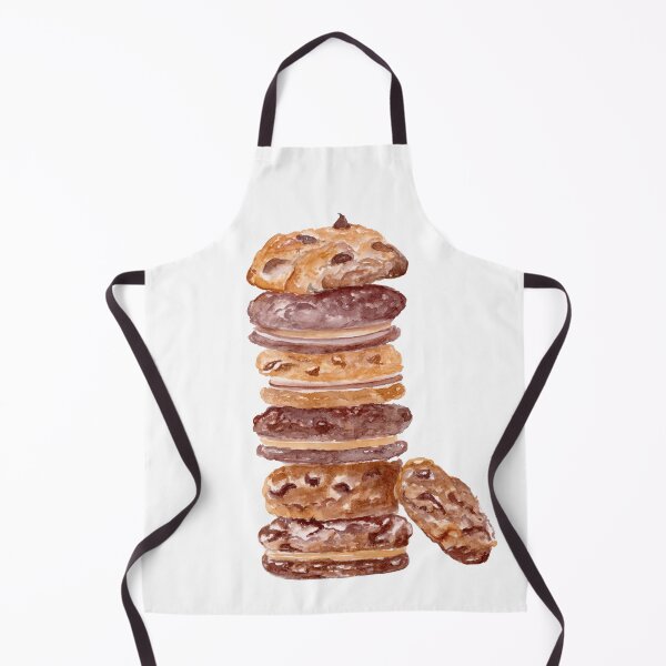 Item preview, Watercolor Stack Of Chocolate Chip Cookies designed and sold by daphsam.