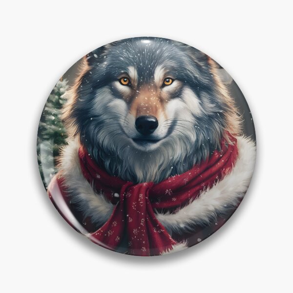 Item preview, Beautiful Christmas Wolf High Quality Image 2 designed and sold by SublimePixelHub.