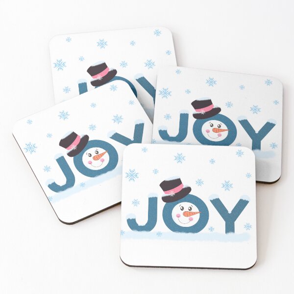 Item preview, Joy Snowman Cute Lettering Winter Snow designed and sold by JoyfulJen.