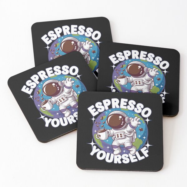 Item preview, Espresso Yourself Funny Astronaut Coffee Lover Space Art designed and sold by tommulliner.