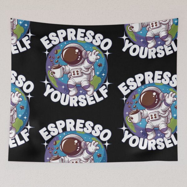 Item preview, Espresso Yourself Funny Astronaut Coffee Lover Space Art designed and sold by tommulliner.