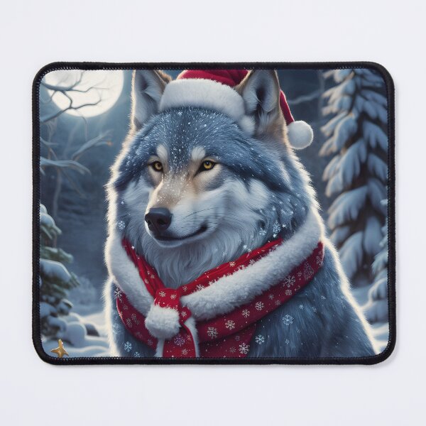 Item preview, Beautiful Christmas Wolf High Quality Image 3 designed and sold by SublimePixelHub.