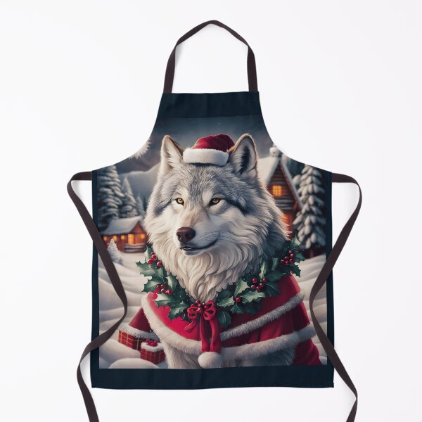 Item preview, Beautiful Christmas Wolf High Quality Image designed and sold by SublimePixelHub.