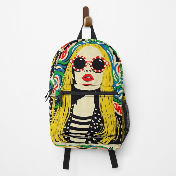 Item preview, Pop Art Psychedelic Woman with Retro Glasses designed and sold by IAPICTURE.