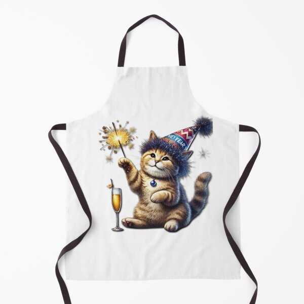 Item preview, Purr-fect New Year's Celebration - Festive Cat Design designed and sold by HopeLoom.