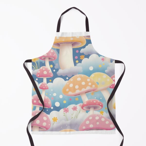 Item preview,  Groovy Cartoon Mushroom, Rainbow, and Cloud Seamless Pattern designed and sold by hjian8219.