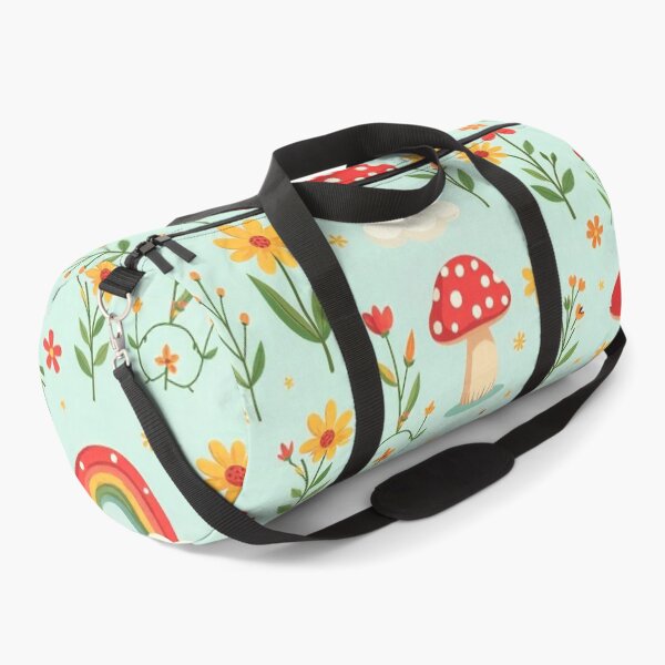 Item preview,  Groovy Cartoon Mushroom, Rainbow, and Cloud Seamless Pattern designed and sold by hjian8219.