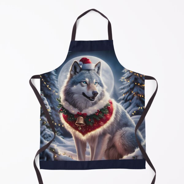 Item preview, Beautiful Christmas Wolf High Quality Image designed and sold by SublimePixelHub.