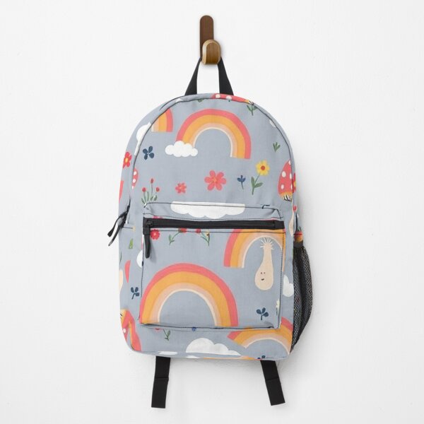 Item preview,  Groovy Cartoon Mushroom, Rainbow, and Cloud Seamless Pattern designed and sold by hjian8219.