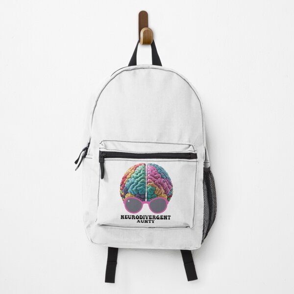 Item preview, Neurodivergent Aunty Autism Awareness Colorful Brain Sunglasses  designed and sold by Smix Pixels.