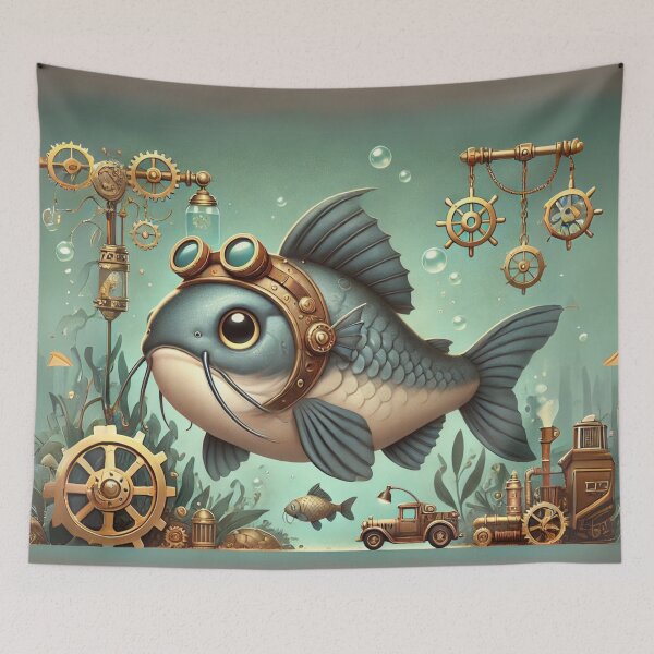 Item preview, Steampunk Mekong Giant Catfish designed and sold by Sillytoe.