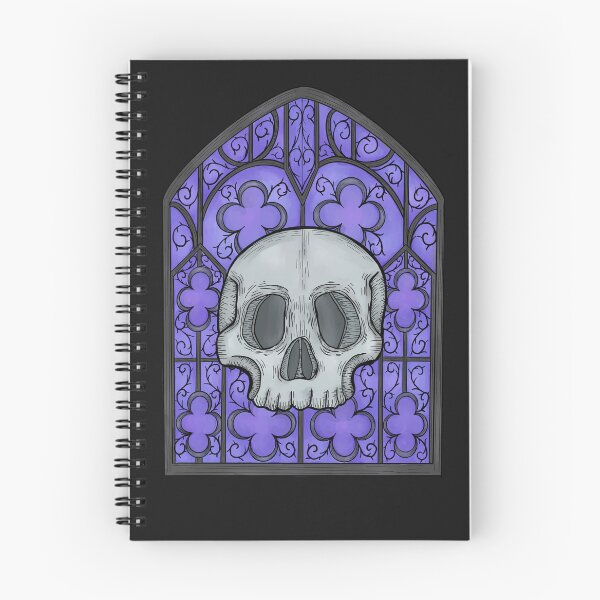 Item preview, Skull in Front of a stained glass window designed and sold by WrensDgtDesigns.