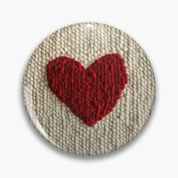 Item preview, knitted heart designed and sold by Bulotin.