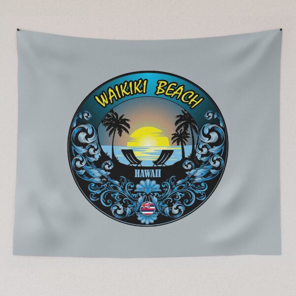 Item preview, Waikiki Beach Hawaii sea landscape designed and sold by studioss76.