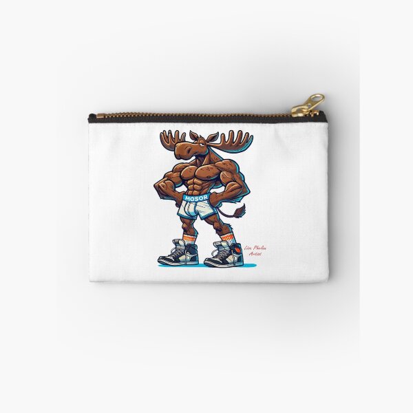 Item preview, Cartoon Muscle Moose with attitude designed and sold by Lisa Phelan Artist.