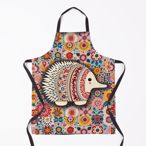 Item preview, Scandinavian Folk Art Echidna designed and sold by FOLK ART FUSION by heidiannemorris.