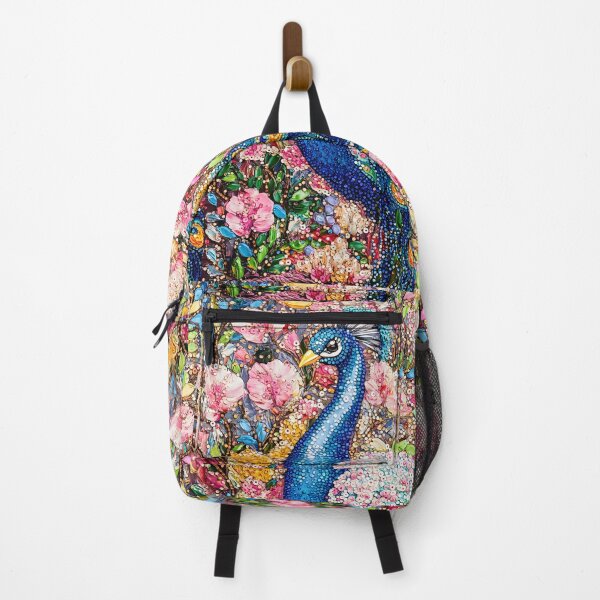 Item preview, Floral Peacock: Vibrant and Intricate Nature Art designed and sold by ArtfullyJua.