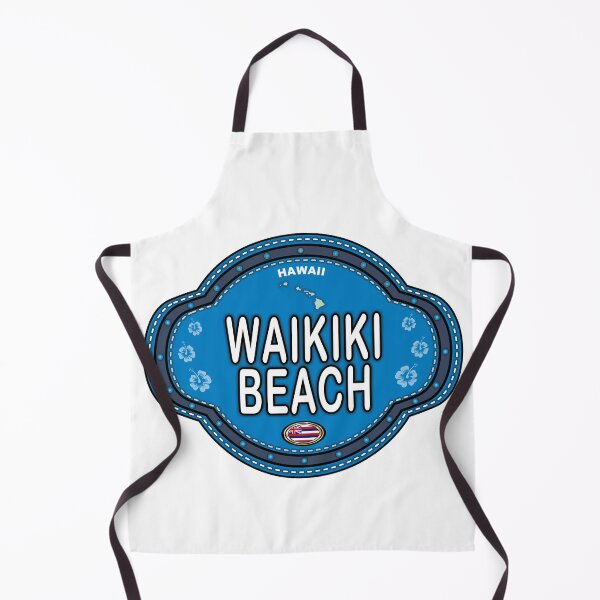 Item preview, Waikiki Beach Hawaii stitching effect emblem designed and sold by studioss76.