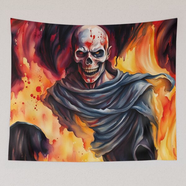 Item preview, Skeleton in Hell designed and sold by UNK-Fatigues.