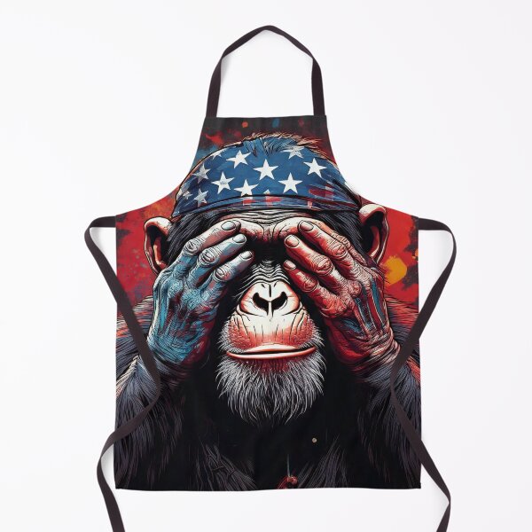 Item preview, Graffiti Chimp covering eyes designed and sold by Boxing Kangaroo Retail Company.