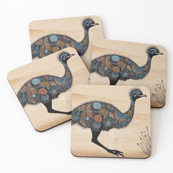 Item preview, Running Australian Emu designed and sold by Skye Ryan-Evans.
