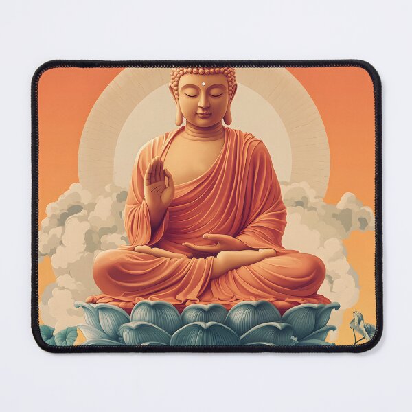 Item preview, Zen Buddha Illustration: Tranquility Meets Artistic Expression designed and sold by ArtfullyJua.