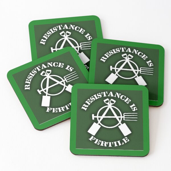 Item preview, Resistance is fertie - Eco Green Anarchy Art Print - Richardo Freeman designed and sold by Earth Nature Creations.