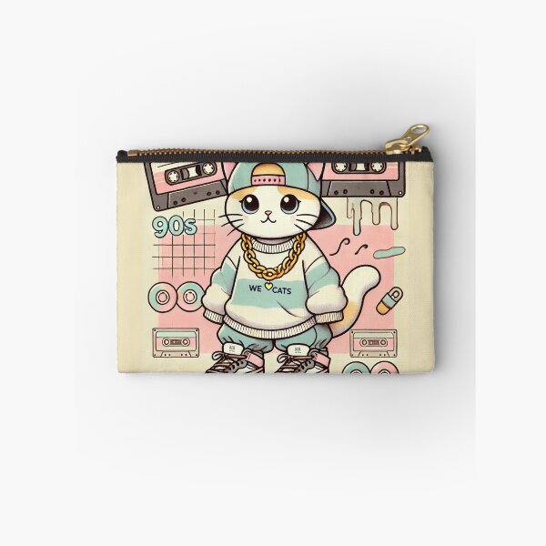 Artikelvorschau, 90er Hip-Hop Vintage Cat III - Lustige Musik Sticker entworfen und verkauft von WeLoveCatss.
