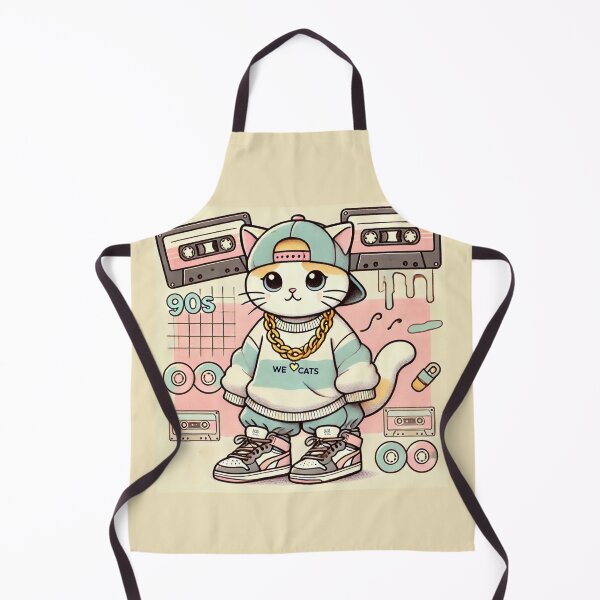 Item preview, 90s Hip - Hop Vintage Cat III - Funny Music Sticker designed and sold by WeLoveCatss.