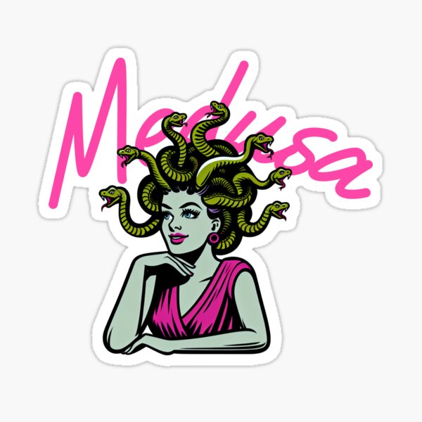 Vista previa del artículo con la obra «Medusa», diseñado y vendido por RebelPlanet9.