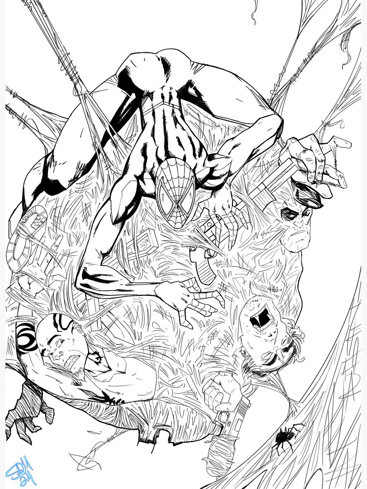 Thumbnail 3 of 3, Sticker, Miles Morales B&W designed and sold by Reflex76.