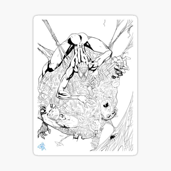 Miles Morales B&W Sticker
