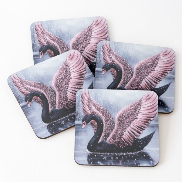 Item preview, Black Swan In Winter  designed and sold by Nocturne  Paws.