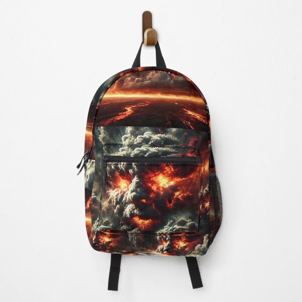 Item preview, Surreal Apocalyptic Cloudscape with Fiery Human Faces designed and sold by Amr Siam.