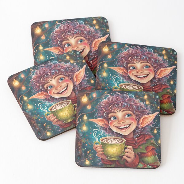 Item preview, Sweet Christmas Elf , Santa Elf, Santa Claus, Santa, Christmas Time, Christmas, xmas, designed and sold by GOLDENGARDENART.