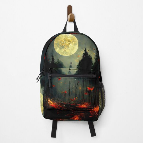 Item preview, Ethereal Moonlit Forest with Fiery Glows designed and sold by Amr Siam.
