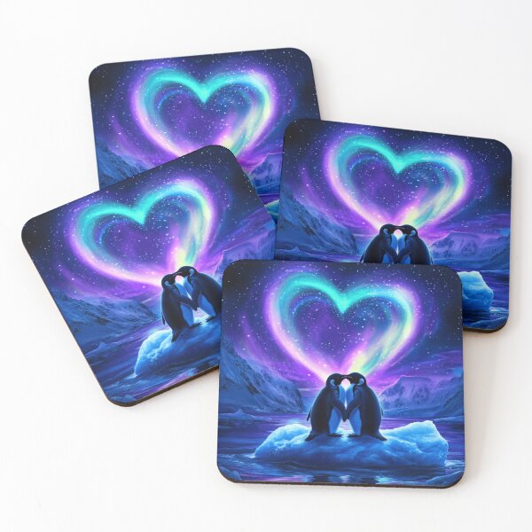 Item preview, Penguins Under Northern Lights designed and sold by Nocturne  Paws.