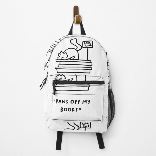 Item preview, "Paws Off My Books" | Adorable Cat Illustration designed and sold by RM-Journey.