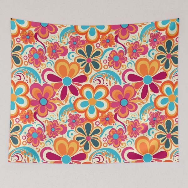 Item preview, Retro Hippie Flowers designed and sold by Djarainj.
